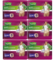 Depend Emici Külot Hasta Bezi Medium - Orta Kadın 60 Adet (6PK*10)