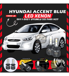 Hyundai Accent Blue 2011-2021 Sis Farı Uyumlu Şimşek Etkili Led Xenon Premium Series H27