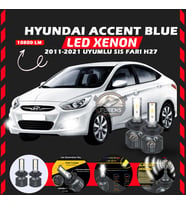 Hyundai Accent Blue 2011-2021 Sis Farı Uyumlu Şimşek Etkili Led Xenon Premium Series H27