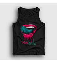 Presmono Unisex Siyah Tongue Dil Dudak Falling In Reverse Atlet 504528tt