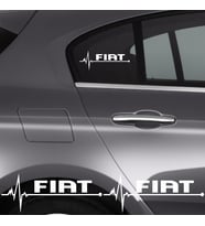 Fiat Linea İçin Uyumlu Aksesuar Oto Ritim Sticker 2 Adet 20*9 Cm