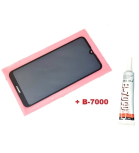 Tkgz - Y7 2019 Uyumlu Lcd Ekran Dokunmatik Siyah Servis + B-7000