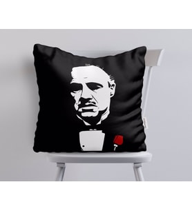 BK Home Godfather Baba Tasarımlı Beyaz Yastık-20