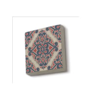 İtalyan Çini Deseni Baskılı Taş Magnet 5X5