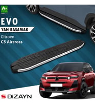 S-Dizayn Citroen E-C5 Aircross Elektrikli Evo Krom Yan Basamak 193 Cm 2024 Üzeri A+ Kalite