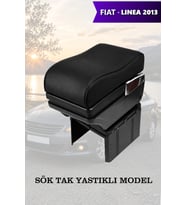 fiat linea 2013 kol dayama Siyah Lüks geniş model Yastıklı Deri