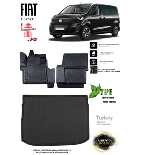 Fiat Ulysee 2025 Araca Özel 3D Paspas Ve 3D Bagaj Havuzu