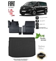 Fiat Ulysee 2025 Araca Özel 3D Paspas Ve 3D Bagaj Havuzu