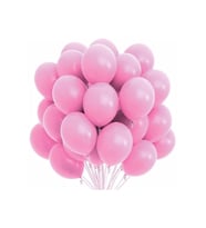 Metalik Pembe Balon Buketi 20 Li