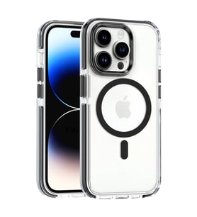 Northcity iPhone 15 Pro Max ile Uyumlu Bella MagSafe Kılıf - Siyah, Askeri Seviye Koruma