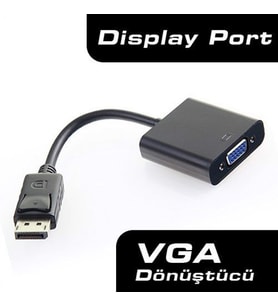 DARK DARK DK-HD-ADPXVGA 0.15metre DP-VGA (D) Görüntü Adaptörü Siyah