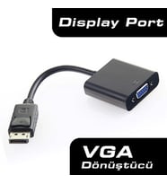 DARK DARK DK-HD-ADPXVGA 0.15metre DP-VGA (D) Görüntü Adaptörü Siyah