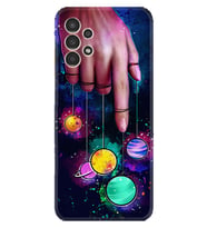 Samsung Galaxy M14 Kılıf Silikon Desen Özel Seri Finger planet 1740