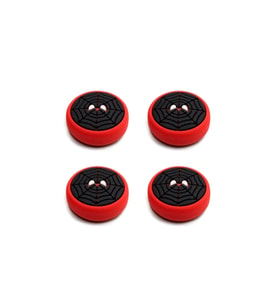Desenli Ps5/ps4/ps3 Analog Koruyucu Silikon Pad-spider Man (Kırmızı)