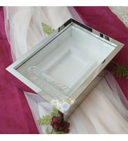 25X35 GÜMÜŞ LEDLİ FOTOĞRAF BÖLÜMLÜ ANI ÇERÇEVESİ- NİŞAN SÖZ GÜLLERİNİZ İÇİN ÇERÇEVELER