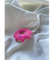 Amigurumi Donut Anahtarlık (Pembe)