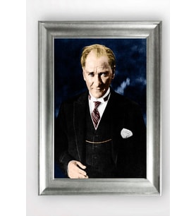 Gümüş Çerçeveli Atatürk Tablo a430