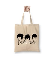 Death Note Death Head Beyaz Bez Çanta Uzun Saplı Alışveriş Çantası Plaj Çantası