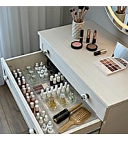Organizer Set Takı Aksesuar Düzenleyici Çekmece İçi Makyaj Organizer Kristal (12'li)