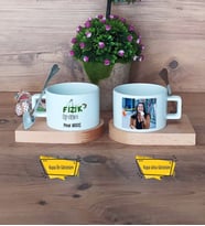 Fizik Öğretmeni Kupa Bardak Ahşap Altlıklı Kısa Fotoğraflı Öğretmenler Günü Hediyesi