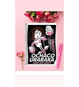 Ochako Uraraka Anime Defter 1 Adet Özel Tasarım A4 Boyutu Telli Çizgili Defter 21*29 Cm