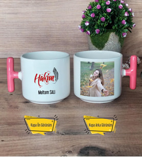 Hakim Kupa Bardak Fotoğraflı T Pembe Kulplu Dünya Hukuk Günü Hediyesi