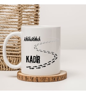 Kişiye Özel Aile ve Ayak İzleri Tasarımlı Kupa Bardak