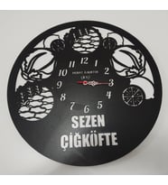 ÇİĞ KÖFTE ciler için ÖZEL TASARIM saat Kişiye Özel isim yazılı Hediye