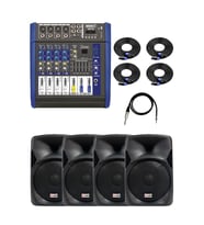 Lastvoice Bronz Paket-2 Profesyonel Ses Sistemi Mikser Hoparlör Ekipman Seti
