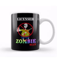 Funny Licensed Zombie Killer Halloween Kupa Bardak Porselen