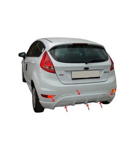 Ford Fiesta Uyumlu 6 Arka Tampon Altı Fiber 2008 Ve Sonrası