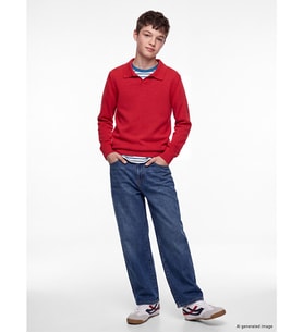 LCW Kids İndigo Baggy Fit Erkek Çocuk Jean Pantolon