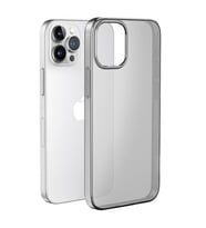 HOCO Light Series TPU iPhone 15 Pro Max Şeffaf Kılıf (Siyah)