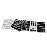 Apple Magic 1 Klavye Koruyucu F Dizilim Türkçe Baskı Numerik Daktilo Tipi (Siyah)