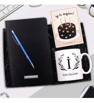 Kişiye Özel Kalem Defter Kupa Seti