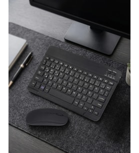 Mey İthalat® Bluetooth Klavye Mouse Seti Taşınabilir Wireless Bilgisayar Aksesuarı
