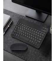 Mey İthalat® Bluetooth Klavye Mouse Seti Taşınabilir Wireless Bilgisayar Aksesuarı