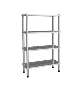 Empero EMP.D.2.61183-18-4-D 4 Katlı Delikli Raflar 61x183x180 cm INOX 201