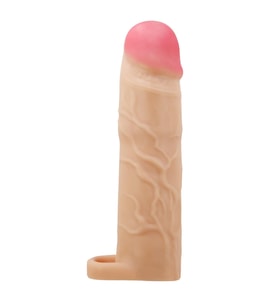 OdinsShop 7,6 cm Dolgulu Premium Ten Rengi Silikon Penis Kılıfı