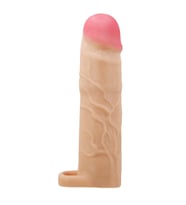 OdinsShop 7,6 cm Dolgulu Premium Ten Rengi Silikon Penis Kılıfı
