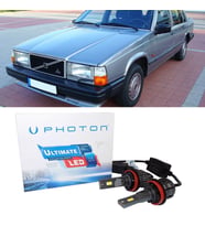 Volvo 740 Led Xenon Uzun+Kısa Far Ampulü H4 Ultimate 9500 Lumens Yeni Seri Beyaz