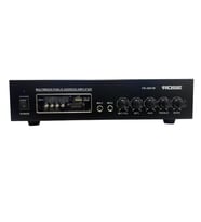 Rose FR-2100W - 80 Watt Mixer Amfi - 2 Mikofon Girişi - Bas ,Tiz,Aux ,MP3,MIC Kontrol (Siyah)