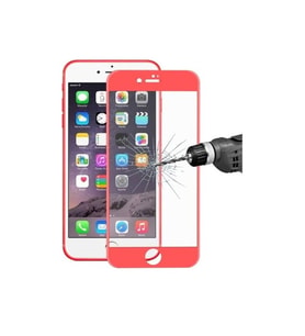 iPhone 6 ve 6S Ekran Koruyucu 5d Kırılmaz Cam Tam Kaplayan Kırmızı