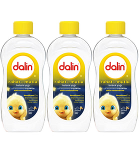 Dalin Bebek Yağı 300ML Rahat ve Mutlu Vanilya Kokulu Nemlendirici (3 Lü Set)
