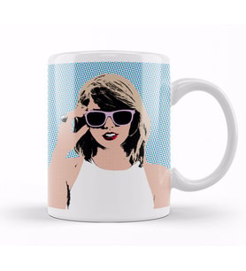 Taylor Swift 1989 Style Pop Art Kupa Bardak Porselen