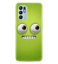 Oppo Reno 6 Kılıf Resimli Desenli Silikon Platinium Series Green 1832