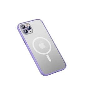 Apple iPhone 11 Pro Max Uyumlu Kılıf Zore Mokka Wireless Kapak (Lila)