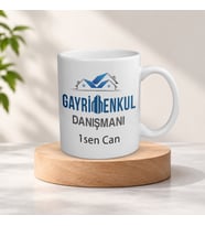 Kişiye Özel İsimli Gayrimenkul Danışmanı Meslek Kupa Bardak