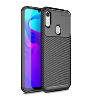 Huawei Y6 2019 Karbon Desenli Negro Silikon Kılıf (Siyah)