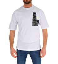 Erkek Oversize Tişört T838 BGL-ST01823 (Beyaz)